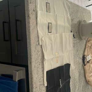 Dust bags for shoes and purses, Gucci , Dior and Chanel